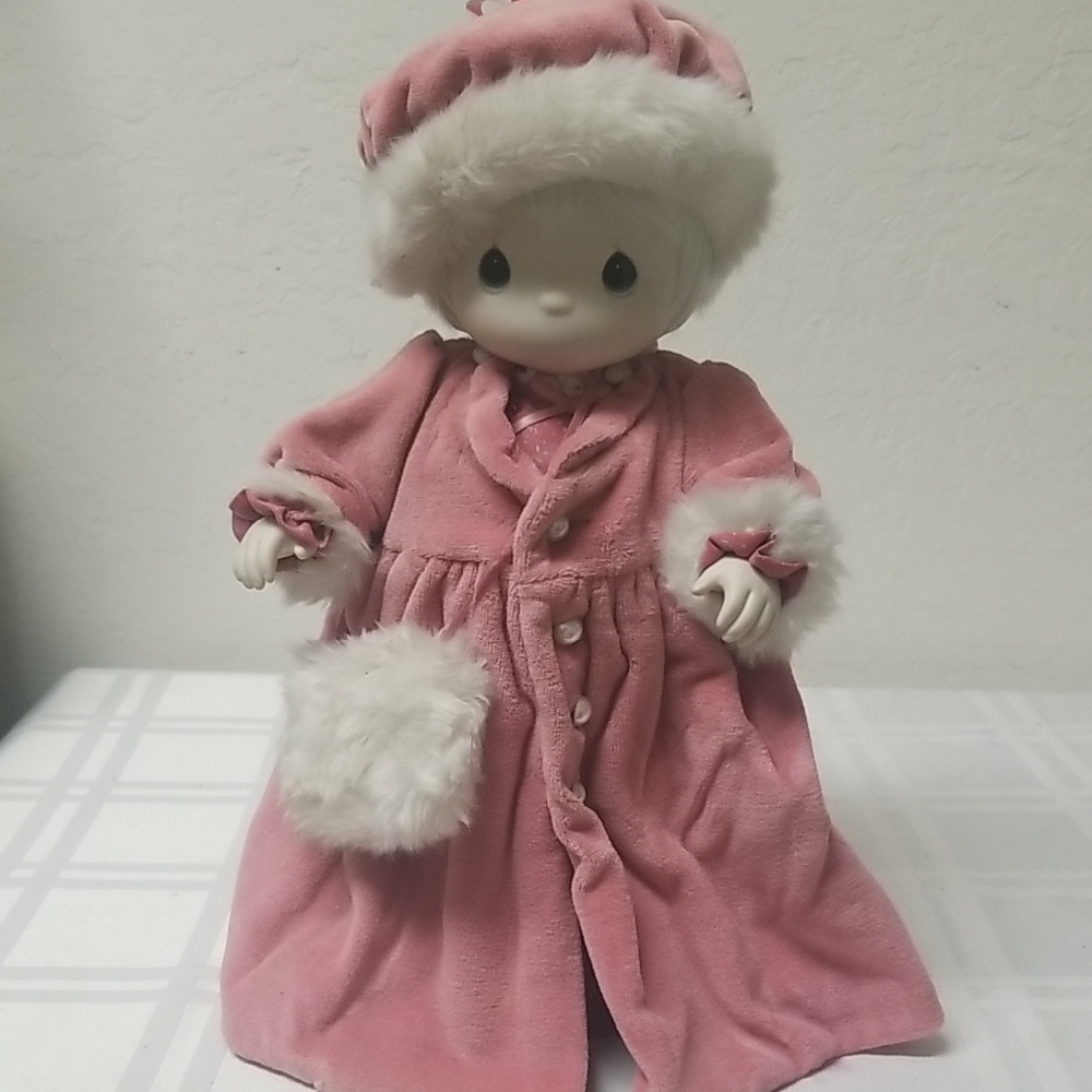 PRECIOUS MOMENTS VINTAGE 80'S "CONNIE" DOLL, EUC 14" Tall